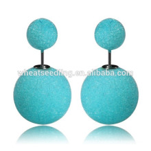 Big ball colorful new design earrings korea